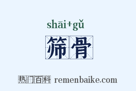 筛骨是什么意思的图片